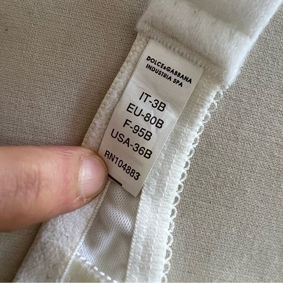 Vintage 90s Dolce & Gabbana Bra in Zebra Print w/ Logo - Picture 12 of 15